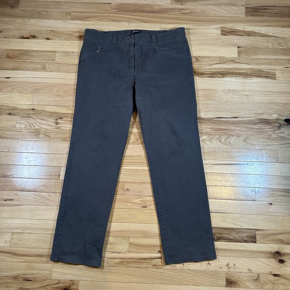 Ulla Popken Mandy Plus Size Dress Pants Women's 18 Relaxed Modern Sleek Clean